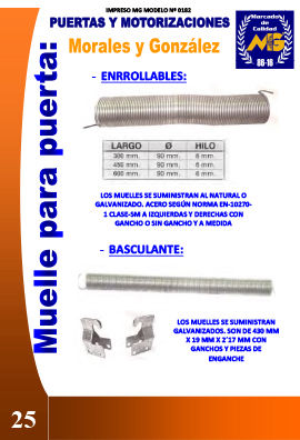 MUELLE PARA PUERTAS
